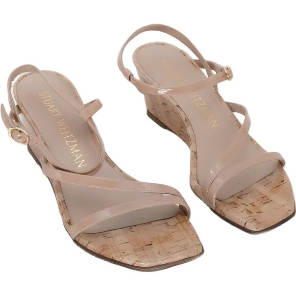 Stuart Weitzman Women's Oasis 50 Wedge Sandals EU 38.5 Size